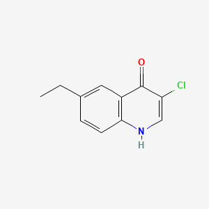 molecular formula C11H10ClNO B598037 3-Chloro-6-ethylquinolin-4(1H)-one CAS No. 1204811-65-3