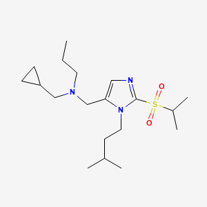 (cyclopropylmethyl){[2-(isopropylsulfonyl)-1-(3-methylbutyl)-1H-imidazol-5-yl]methyl}propylamine