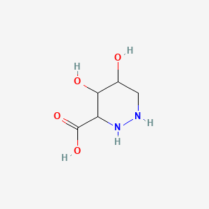 molecular formula C5H10N2O4 B598041 4,5-Dihydroxyhexahydropyridazine-3-carboxylic acid CAS No. 196085-80-0