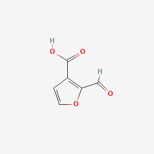 molecular formula C6H4O4 B598042 2-甲酰呋喃-3-甲酸 CAS No. 14757-79-0