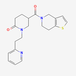 5-(6,7-dihydrothieno[3,2-c]pyridin-5(4H)-ylcarbonyl)-1-[2-(2-pyridinyl)ethyl]-2-piperidinone