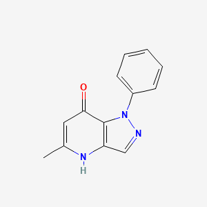 molecular formula C13H11N3O B598043 5-Methyl-1-phenyl-1H-pyrazolo[4,3-b]pyridin-7-ol CAS No. 1143-81-3