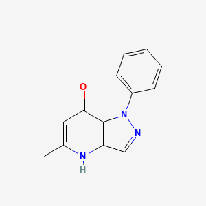 molecular formula C13H11N3O B598043 5-Méthyl-1-phényl-1H-pyrazolo[4,3-b]pyridin-7-ol CAS No. 1143-81-3