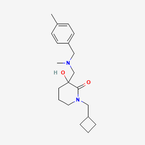 1-(cyclobutylmethyl)-3-hydroxy-3-{[methyl(4-methylbenzyl)amino]methyl}-2-piperidinone