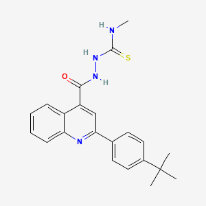 2-{[2-(4-tert-butylphenyl)-4-quinolinyl]carbonyl}-N-methylhydrazinecarbothioamide