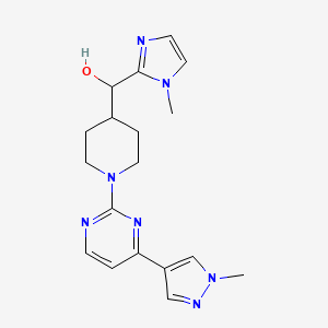 (1-methyl-1H-imidazol-2-yl){1-[4-(1-methyl-1H-pyrazol-4-yl)pyrimidin-2-yl]piperidin-4-yl}methanol