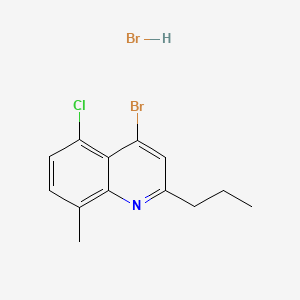 4-Bromo-5-chloro-8-methyl-2-propylquinoline hydrobromide