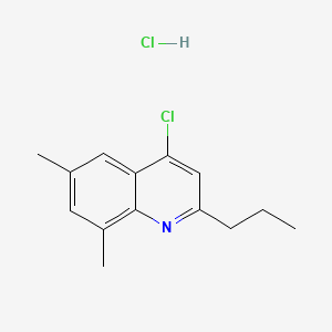 4-Chloro-6,8-dimethyl-2-propylquinoline hydrochloride