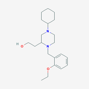 2-[4-cyclohexyl-1-(2-ethoxybenzyl)-2-piperazinyl]ethanol