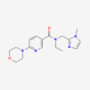 N-ethyl-N-[(1-methyl-1H-imidazol-2-yl)methyl]-6-(4-morpholinyl)nicotinamide