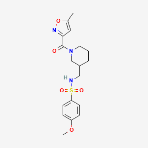 4-methoxy-N-({1-[(5-methyl-3-isoxazolyl)carbonyl]-3-piperidinyl}methyl)benzenesulfonamide