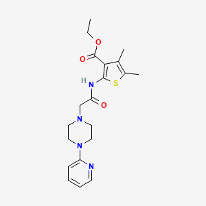 ethyl 4,5-dimethyl-2-({[4-(2-pyridinyl)-1-piperazinyl]acetyl}amino)-3-thiophenecarboxylate