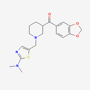 1,3-benzodioxol-5-yl(1-{[2-(dimethylamino)-1,3-thiazol-5-yl]methyl}-3-piperidinyl)methanone