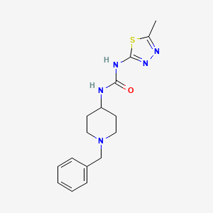 N-(1-benzyl-4-piperidinyl)-N'-(5-methyl-1,3,4-thiadiazol-2-yl)urea bis(trifluoroacetate)