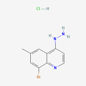 8-Bromo-4-hydrazino-6-methylquinoline hydrochloride