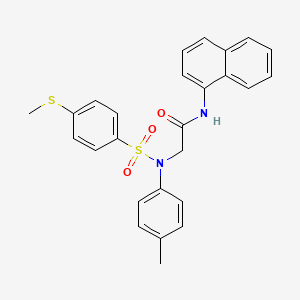 N~2~-(4-methylphenyl)-N~2~-{[4-(methylthio)phenyl]sulfonyl}-N~1~-1-naphthylglycinamide