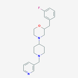 2-[(3-Fluorophenyl)methyl]-4-[1-(pyridin-3-ylmethyl)piperidin-4-yl]morpholine