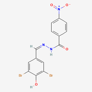 N'-(3,5-dibromo-4-hydroxybenzylidene)-4-nitrobenzohydrazide