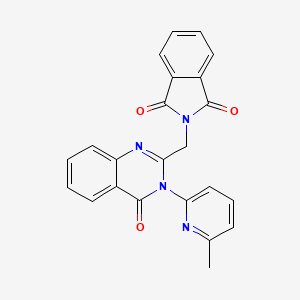 2-{[3-(6-methyl-2-pyridinyl)-4-oxo-3,4-dihydro-2-quinazolinyl]methyl}-1H-isoindole-1,3(2H)-dione