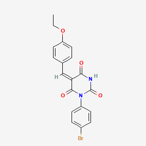 1-(4-bromophenyl)-5-(4-ethoxybenzylidene)-2,4,6(1H,3H,5H)-pyrimidinetrione