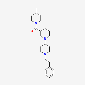 3-[(4-methyl-1-piperidinyl)carbonyl]-1'-(2-phenylethyl)-1,4'-bipiperidine