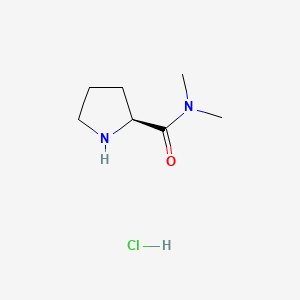 molecular formula C7H15ClN2O B598071 (S)-N,N-二甲基吡咯烷-2-甲酰胺盐酸盐 CAS No. 149596-90-7