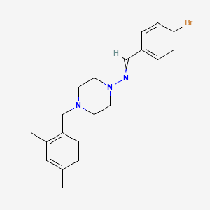 N-(4-bromobenzylidene)-4-(2,4-dimethylbenzyl)-1-piperazinamine