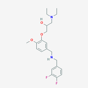 1-(diethylamino)-3-(5-{[(3,4-difluorobenzyl)amino]methyl}-2-methoxyphenoxy)-2-propanol