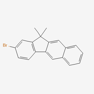 molecular formula C19H15Br B598075 2-bromo-11,11-dimethyl-11H-Benzo[b]fluorene CAS No. 1198396-39-2