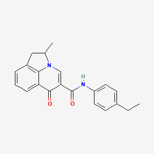 N-(4-ethylphenyl)-2-methyl-6-oxo-1,2-dihydro-6H-pyrrolo[3,2,1-ij]quinoline-5-carboxamide