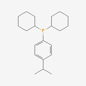 molecular formula C21H33P B598082 Dicyclohexyl(4-isopropylphenyl)phosphine CAS No. 1202865-62-0