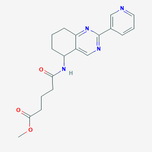 molecular formula C19H22N4O3 B5980821 methyl 5-oxo-5-{[2-(3-pyridinyl)-5,6,7,8-tetrahydro-5-quinazolinyl]amino}pentanoate 