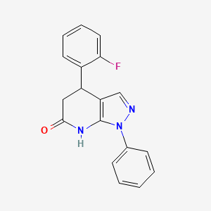 4-(2-fluorophenyl)-1-phenyl-1,4,5,7-tetrahydro-6H-pyrazolo[3,4-b]pyridin-6-one