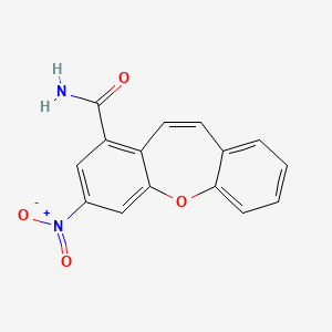 molecular formula C15H10N2O4 B5980856 3-nitrodibenzo[b,f]oxepine-1-carboxamide 