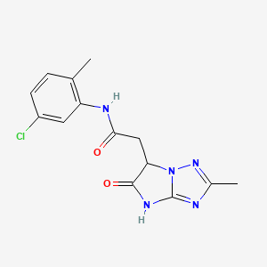 N-(5-chloro-2-methylphenyl)-2-(2-methyl-5-oxo-5,6-dihydro-4H-imidazo[1,2-b][1,2,4]triazol-6-yl)acetamide