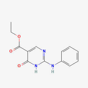 ethyl 2-anilino-4-oxo-1,4-dihydro-5-pyrimidinecarboxylate