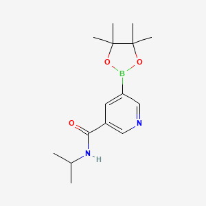 B598090 N-isopropyl-5-(4,4,5,5-tetramethyl-1,3,2-dioxaborolan-2-yl)nicotinamide CAS No. 1201644-50-9