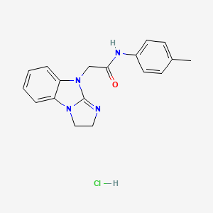 2-(2,3-dihydro-9H-imidazo[1,2-a]benzimidazol-9-yl)-N-(4-methylphenyl)acetamide hydrochloride