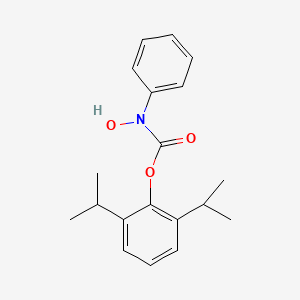 molecular formula C19H23NO3 B5981002 [2,6-di(propan-2-yl)phenyl] N-hydroxy-N-phenylcarbamate 