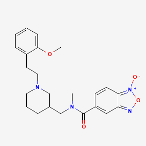 N-({1-[2-(2-methoxyphenyl)ethyl]-3-piperidinyl}methyl)-N-methyl-2,1,3-benzoxadiazole-5-carboxamide 1-oxide