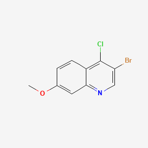 molecular formula C10H7BrClNO B598101 3-溴-4-氯-7-甲氧基喹啉 CAS No. 1203579-63-8