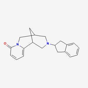 molecular formula C20H22N2O B5981010 11-(2,3-dihydro-1H-inden-2-yl)-7,11-diazatricyclo[7.3.1.0~2,7~]trideca-2,4-dien-6-one 