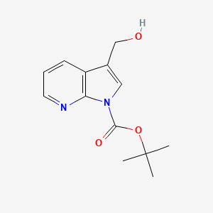 molecular formula C13H16N2O3 B598102 叔丁基 3-(羟甲基)-1H-吡咯并[2,3-b]吡啶-1-甲酸酯 CAS No. 144657-67-0