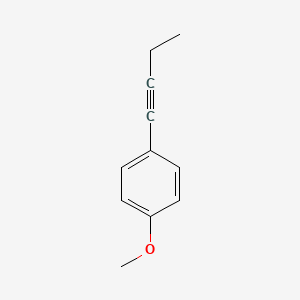 molecular formula C11H12O B598104 1-(But-1-yn-1-yl)-4-methoxybenzene CAS No. 197250-99-0