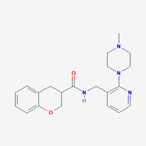 N-{[2-(4-methyl-1-piperazinyl)-3-pyridinyl]methyl}-3-chromanecarboxamide