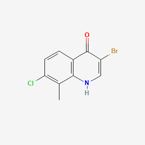 molecular formula C10H7BrClNO B598105 3-Bromo-7-chloro-8-methylquinolin-4(1H)-one CAS No. 1204810-52-5