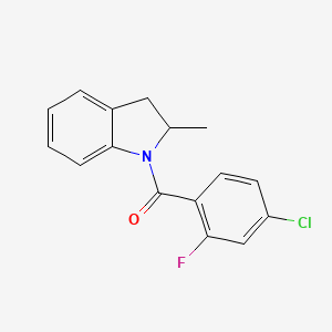 1-(4-chloro-2-fluorobenzoyl)-2-methylindoline