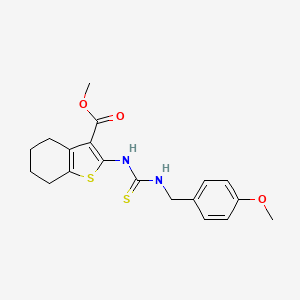 methyl 2-({[(4-methoxybenzyl)amino]carbonothioyl}amino)-4,5,6,7-tetrahydro-1-benzothiophene-3-carboxylate