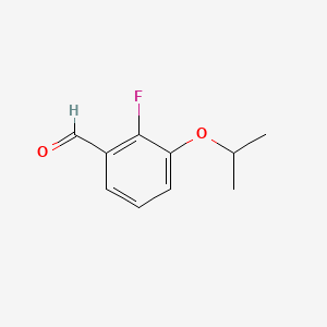 molecular formula C10H11FO2 B598108 2-氟-3-异丙氧基苯甲醛 CAS No. 1204176-39-5