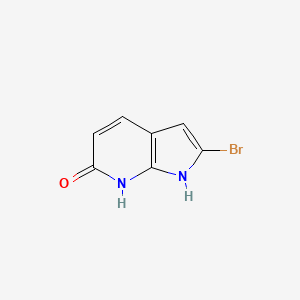molecular formula C7H5BrN2O B598109 6H-Pyrrolo[2,3-b]pyridin-6-one, 2-bromo-1,7-dihydro- CAS No. 1198416-34-0